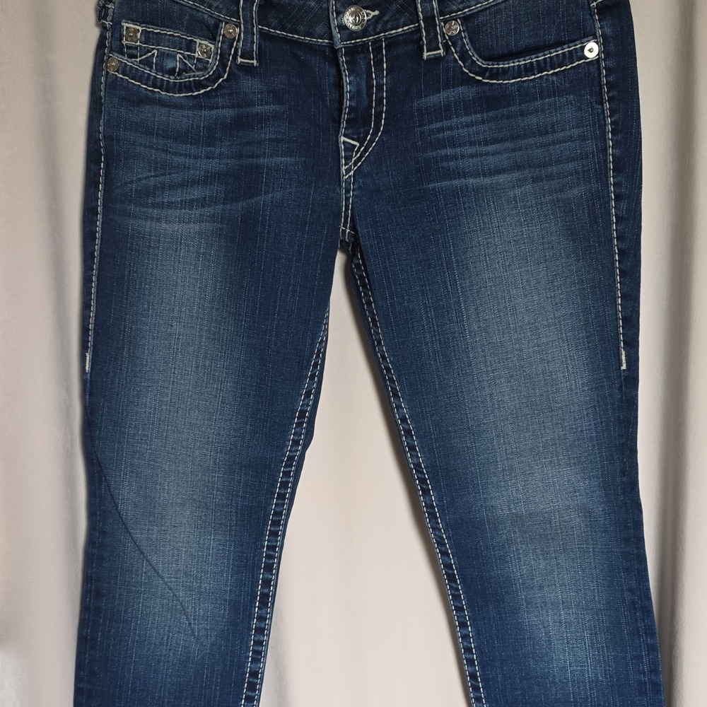 Vintage True Religion World Tour Size 31 Women's Skinny Jeans Blue Denim